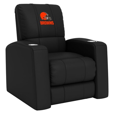 Dreamseat Home Theater Recliner with  Cleveland Browns Secondary Logo XZ418301RHTCDBLK-PSNFL20036
